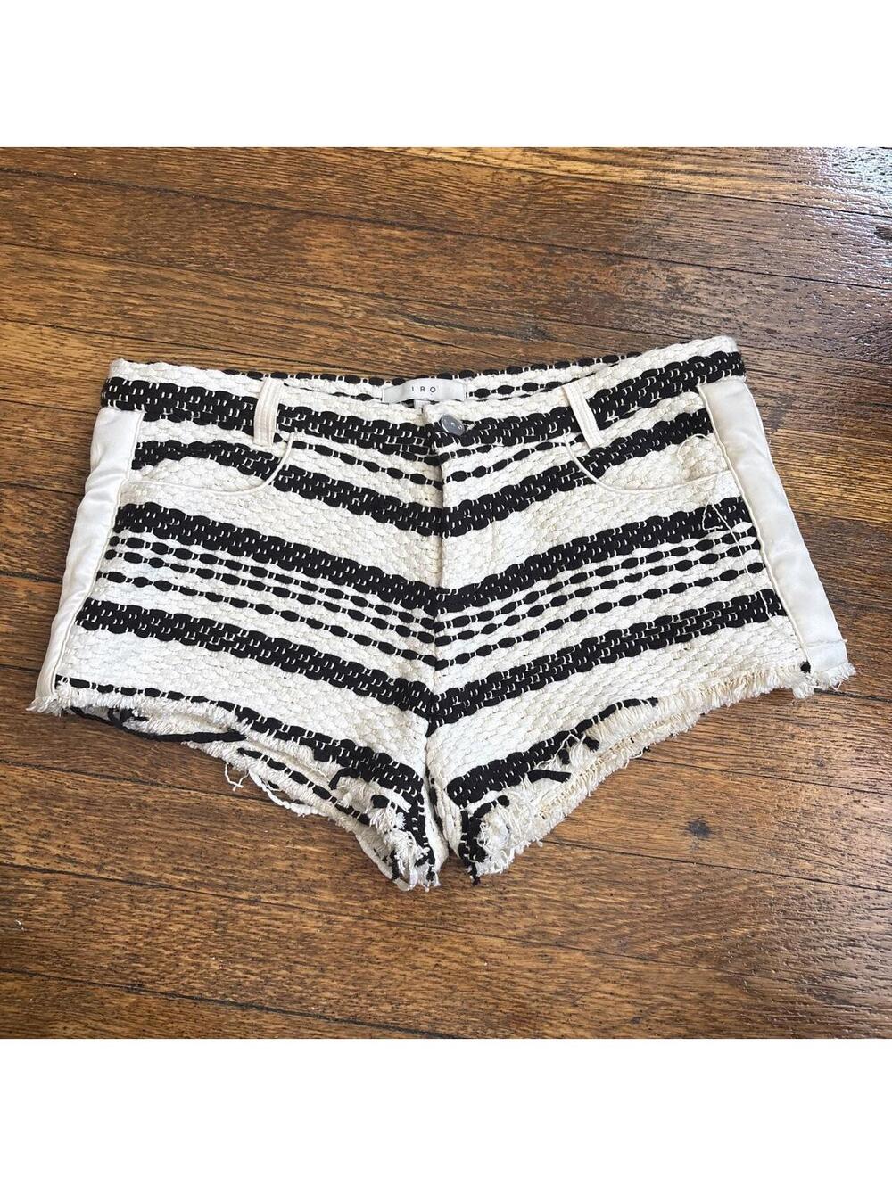 IRO Women's White and Cream Shorts